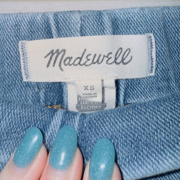 Madewell Women's Size XS Pull-On Relaxed Jeans in Bellview Wash - Picture 3 of 6